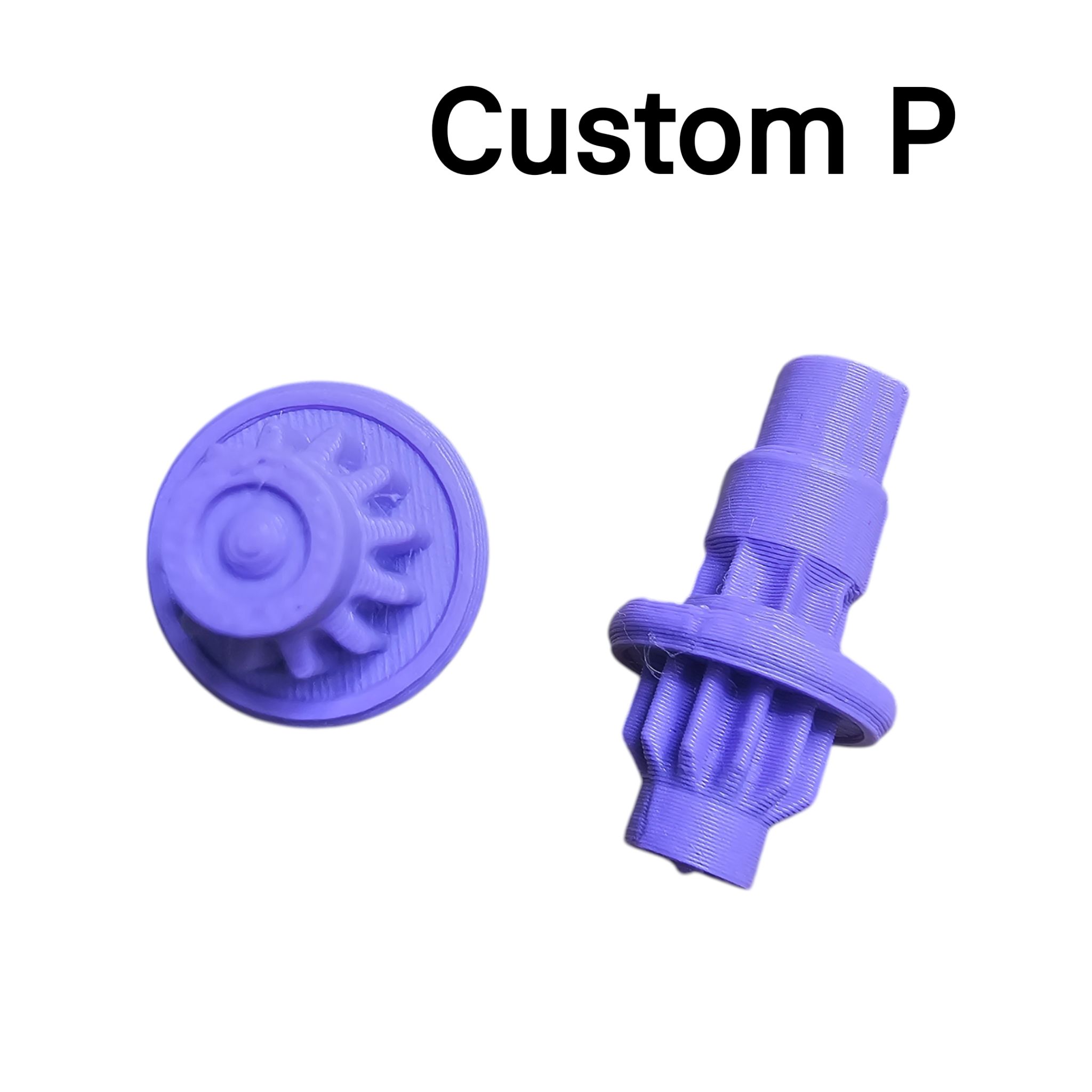 Custom Bit สำหรับ ใส่เล่น เป็นแบบปริ้น 3D ใส่เล่นได้เท่านั้น ไม่สามารถนำไปลงแข่งได้ รุ่นใหม่จะทำแต่สีม่วง เพื่อไม่ให้สับสนกับของแท้ รูปทรง และ อาการ ใกล้เคียง 90%+