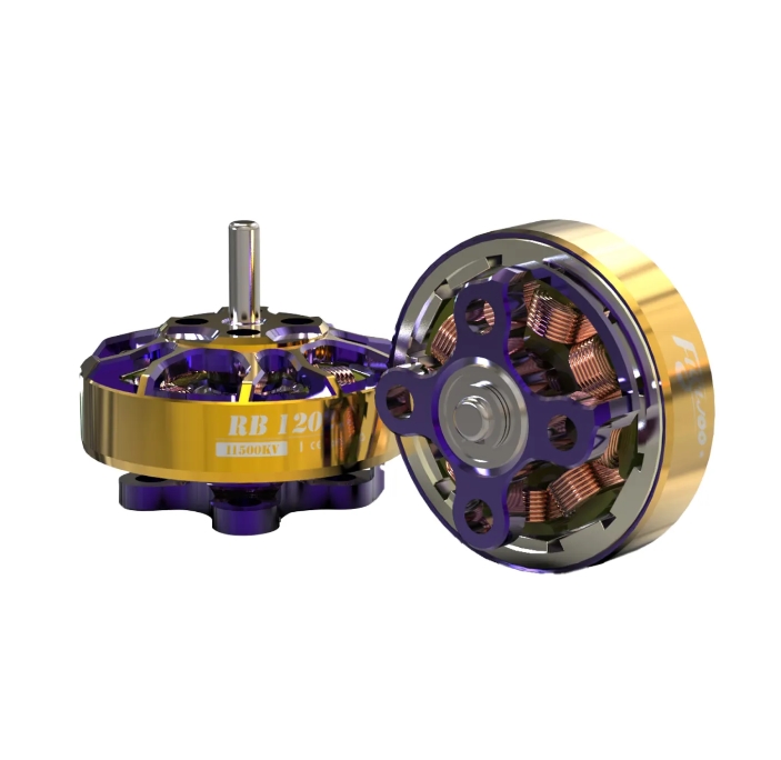 Flywoo ROBO 1202.5 11500kv FPV Motor Gold/Purple (New Version) 1ชุด 4ตัว