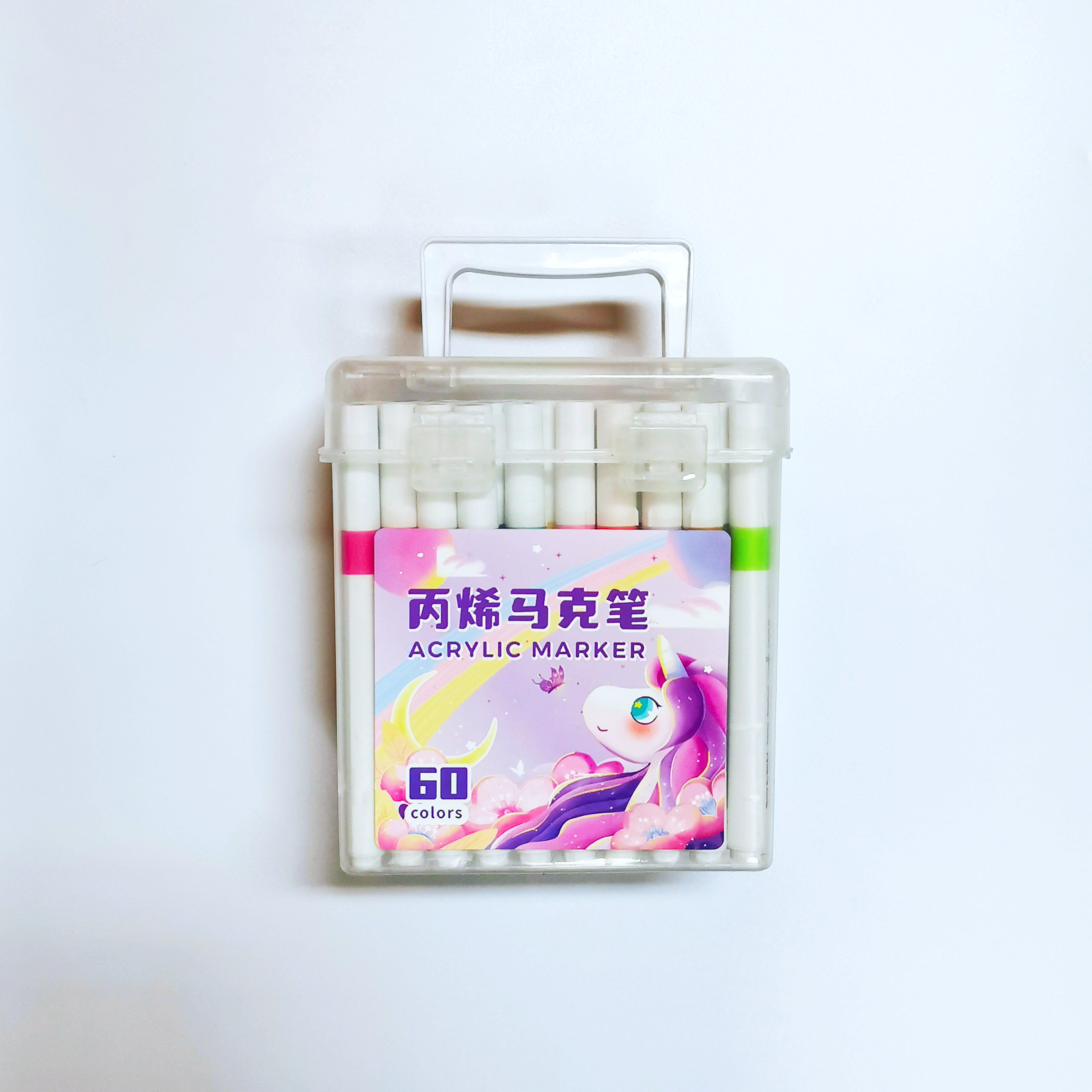 Acrylic Marker 60 Colors Box with Handle