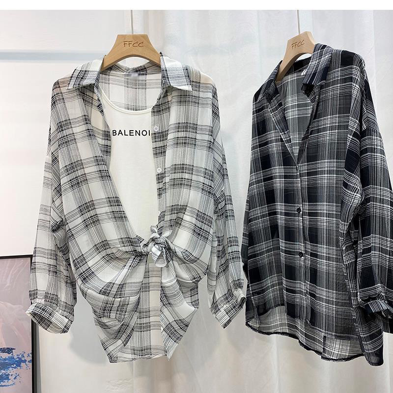 เสื้อเชิ๊ต สไตล์เกาหลี เชิ้ต Oversize สินค้าพร้อมส่งในไทย