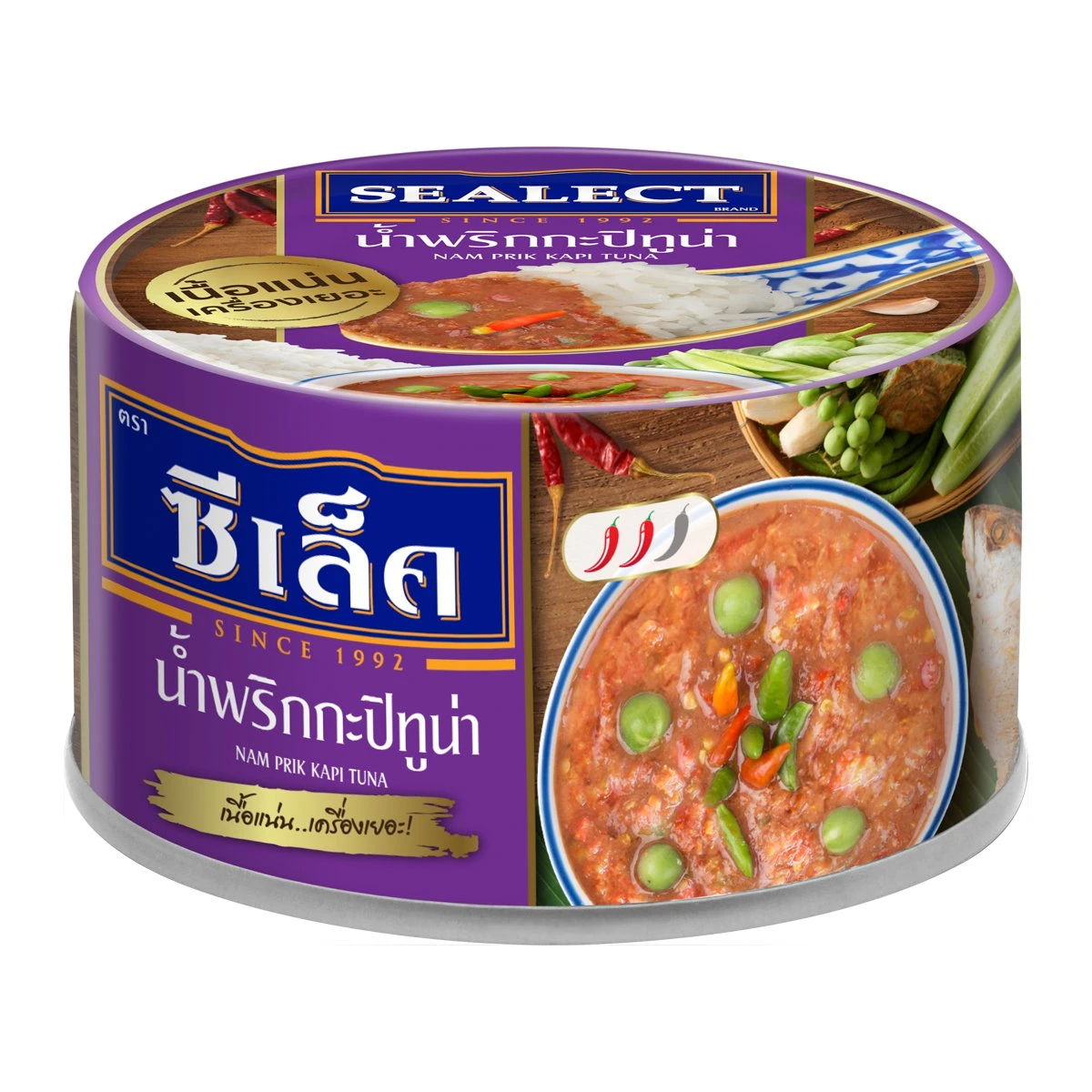 8852021708586 ซีเล็คน้ำพริกกะปิทูน่า 85กรัม