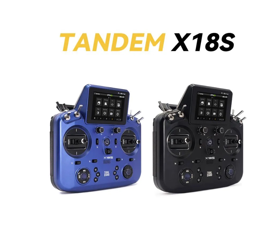 FrSky Ethos Tandem X18S X18SE Transmitter Internal 900MHz/2.4GHz Dual-Band & External Module Bay [MODE 2]