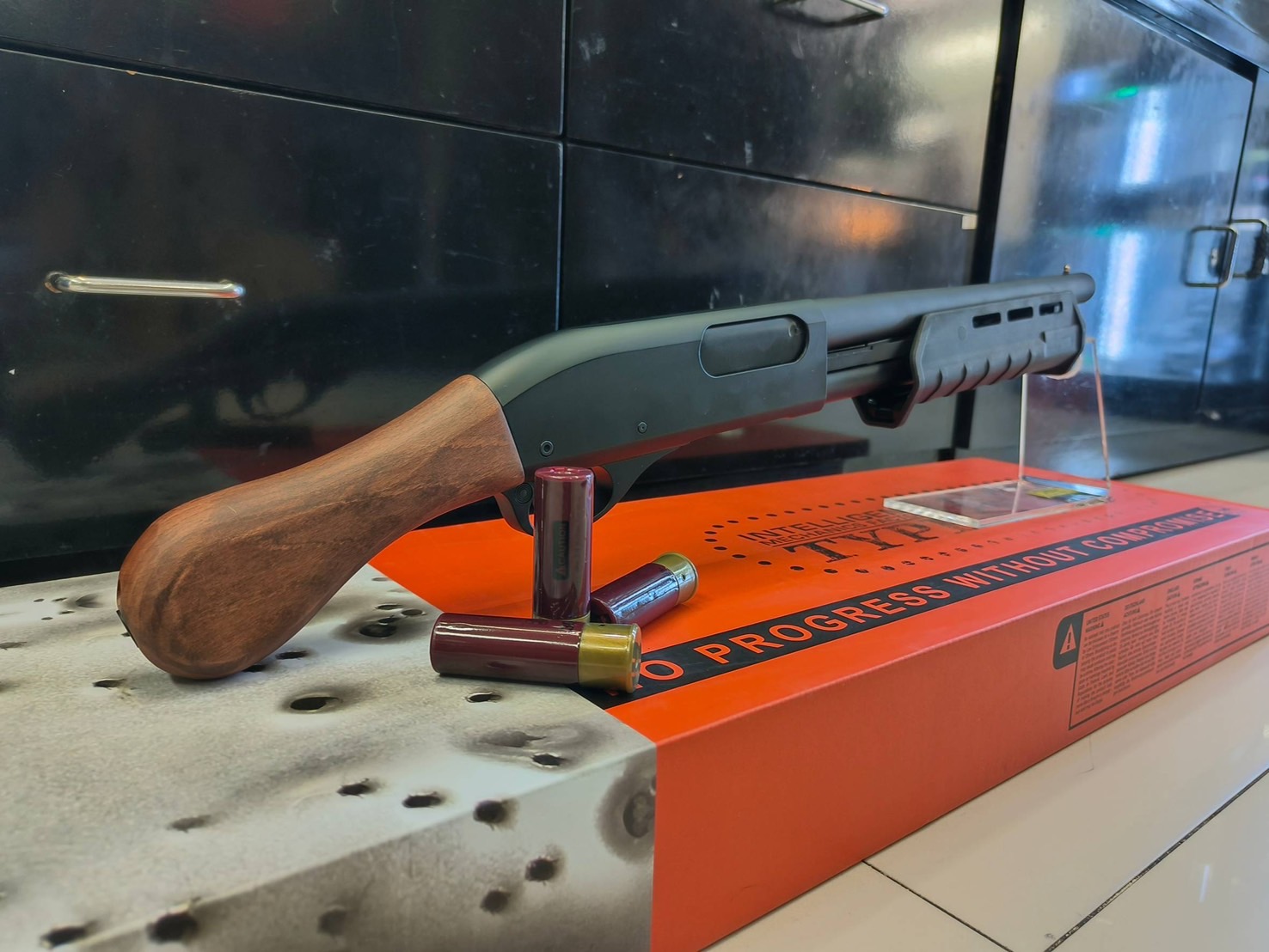 ลูกซอง M870 Pirate TAC ไม้แท้ ระบบแก๊ส - Golden Eagle 8887RW