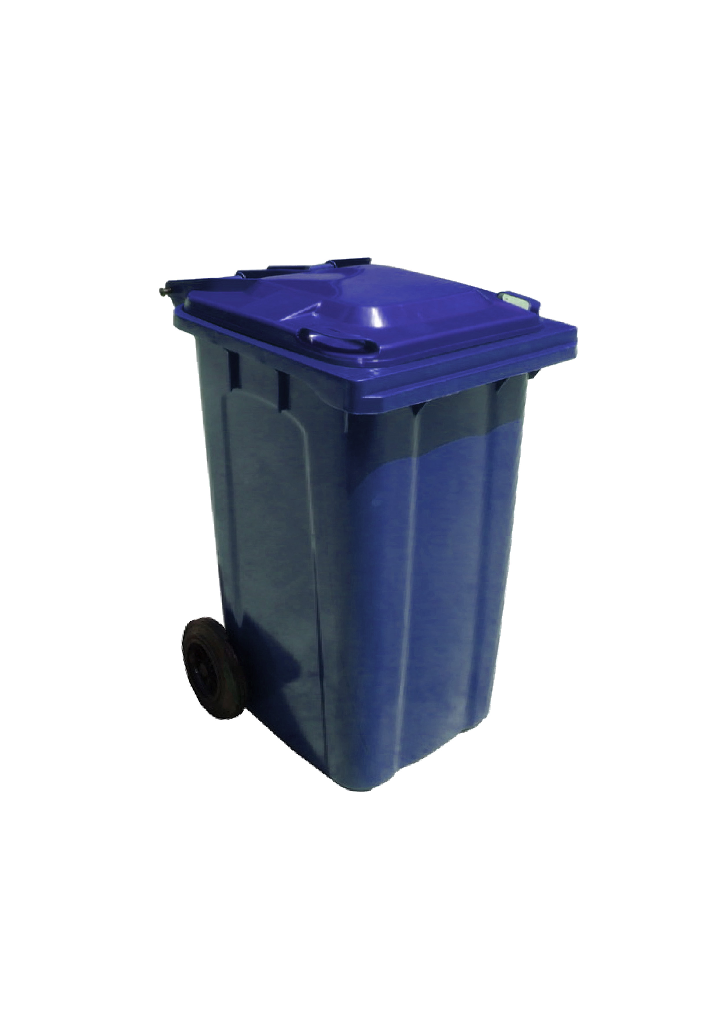 ถังขยะพลาสติก มีล้อเลื่อน2ล้อ ฝาเรียบ 240 ลิตร