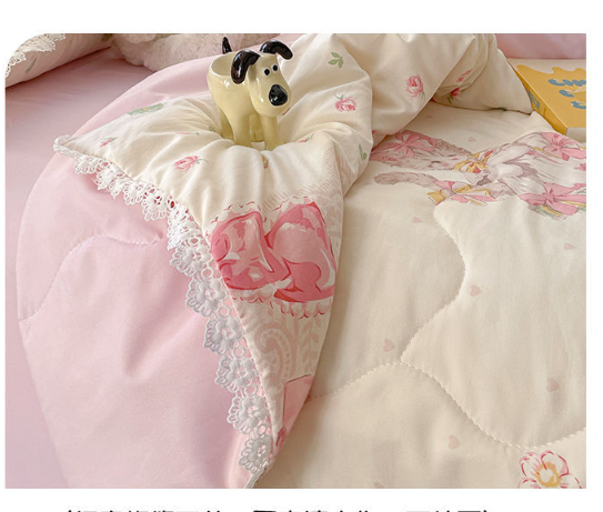 ผ้าห่ม ของขวัญ Lolita เส้นใยถั่ว ป้องกันไรฝุ่น พร้อมส่งในไทย