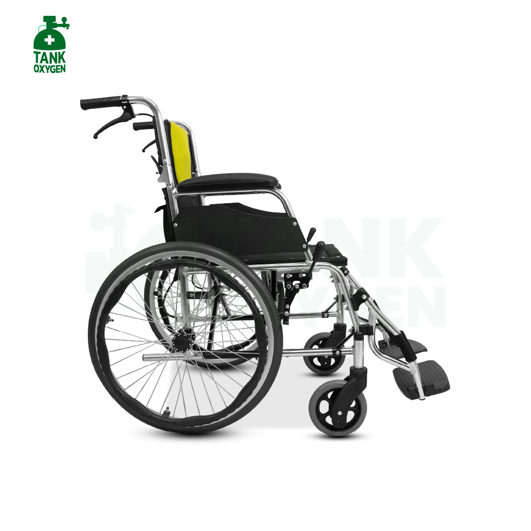 รถเข็นผู้ป่วย รถเข็นผู้สูงอายุ วีลแชร์ผู้สูงอายุ (Wheelchair) ยี่ห้อYUWELL รุ่น H053C รับประกันศูนย์ไทย 1 ปี