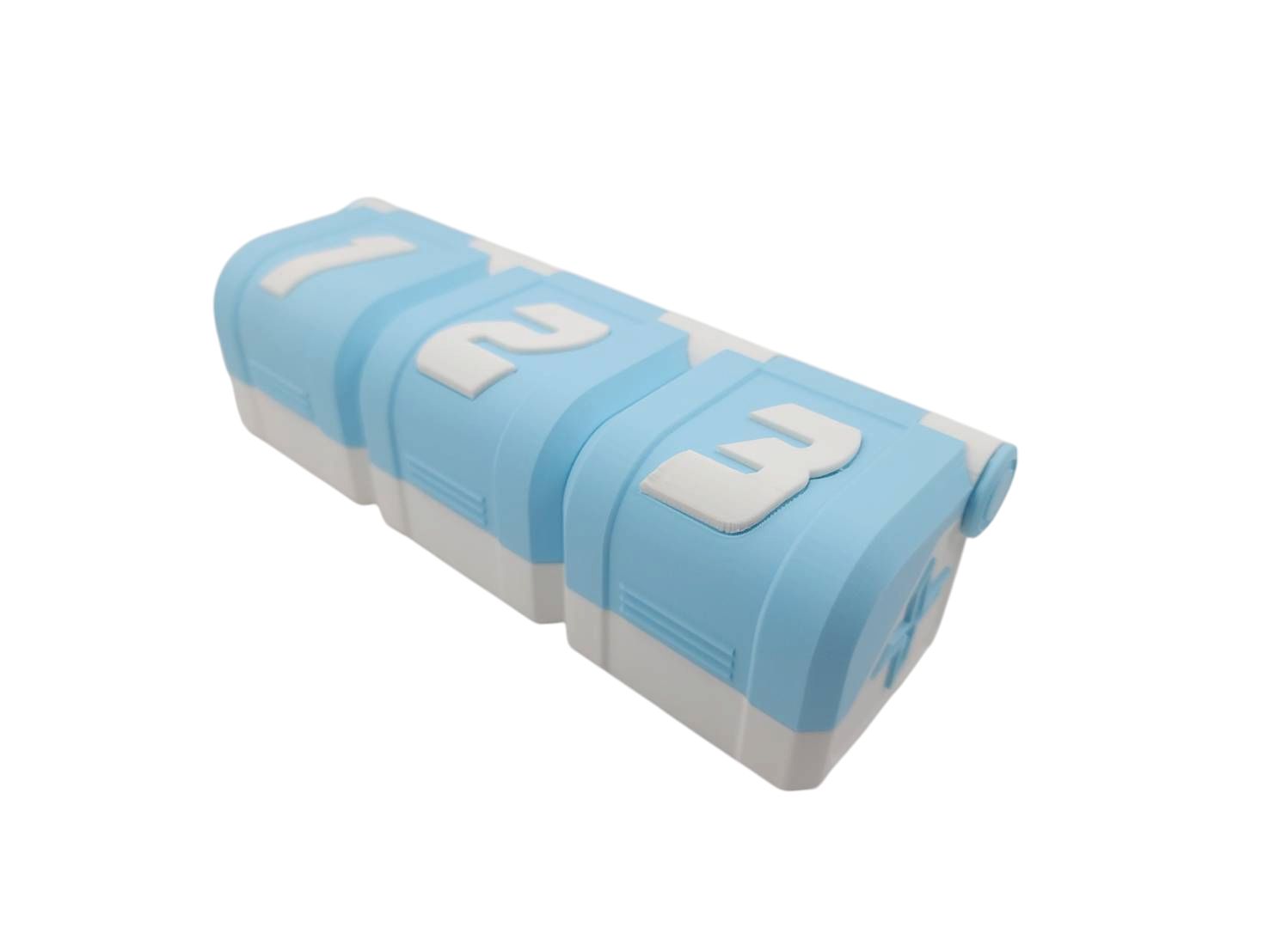 กล่อง 3on3 Deck Case : "Custom X" ผลิตจากพลาสติก PLA 3D Print ด้วยเครื่องที่ทันสมัยที่สุด สามารถเลือกสีได้ ฝาปิดแม่เหล็ก แยกช่องอิสระ