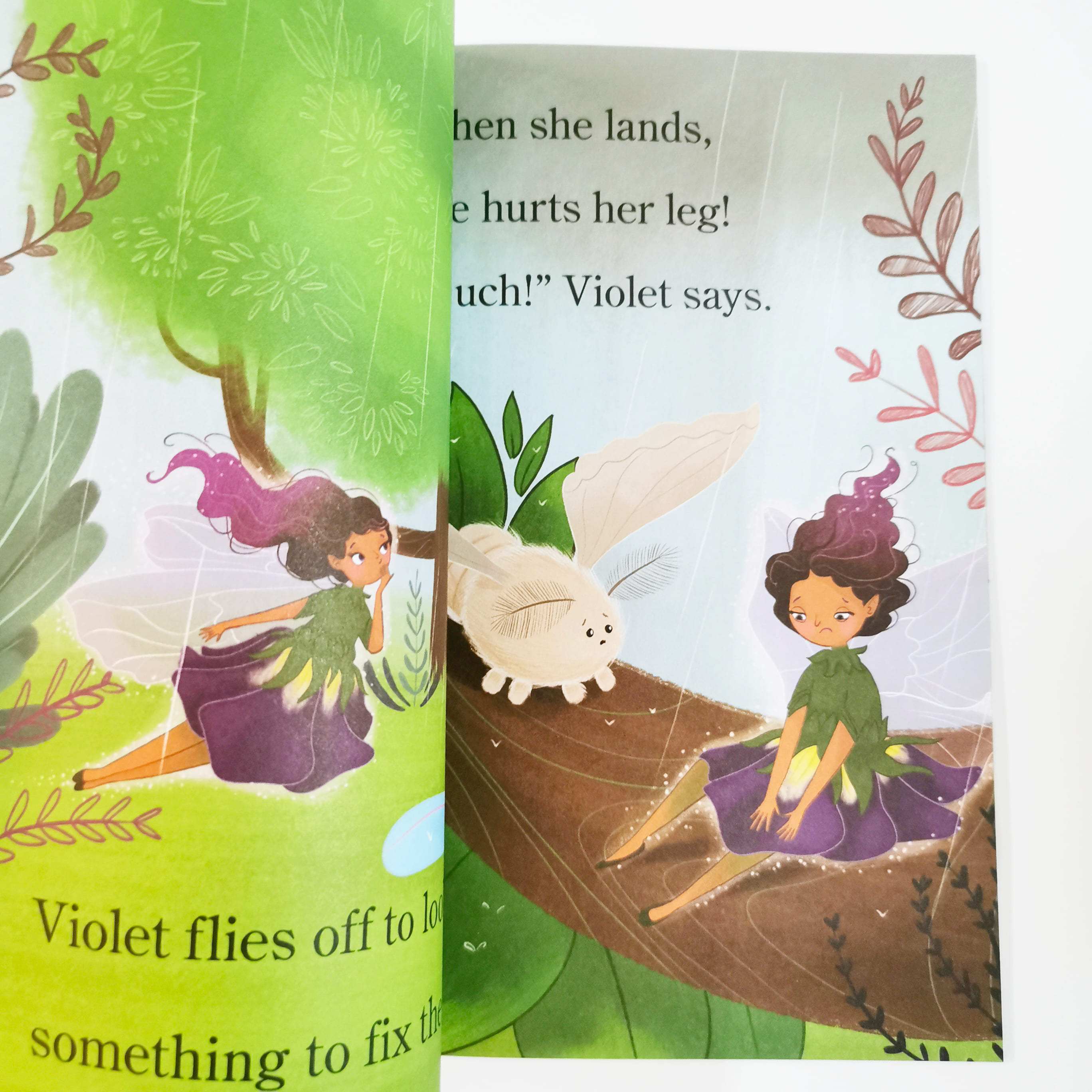 Violet Fairy Gets Her Wings #1 (Flower Wings)