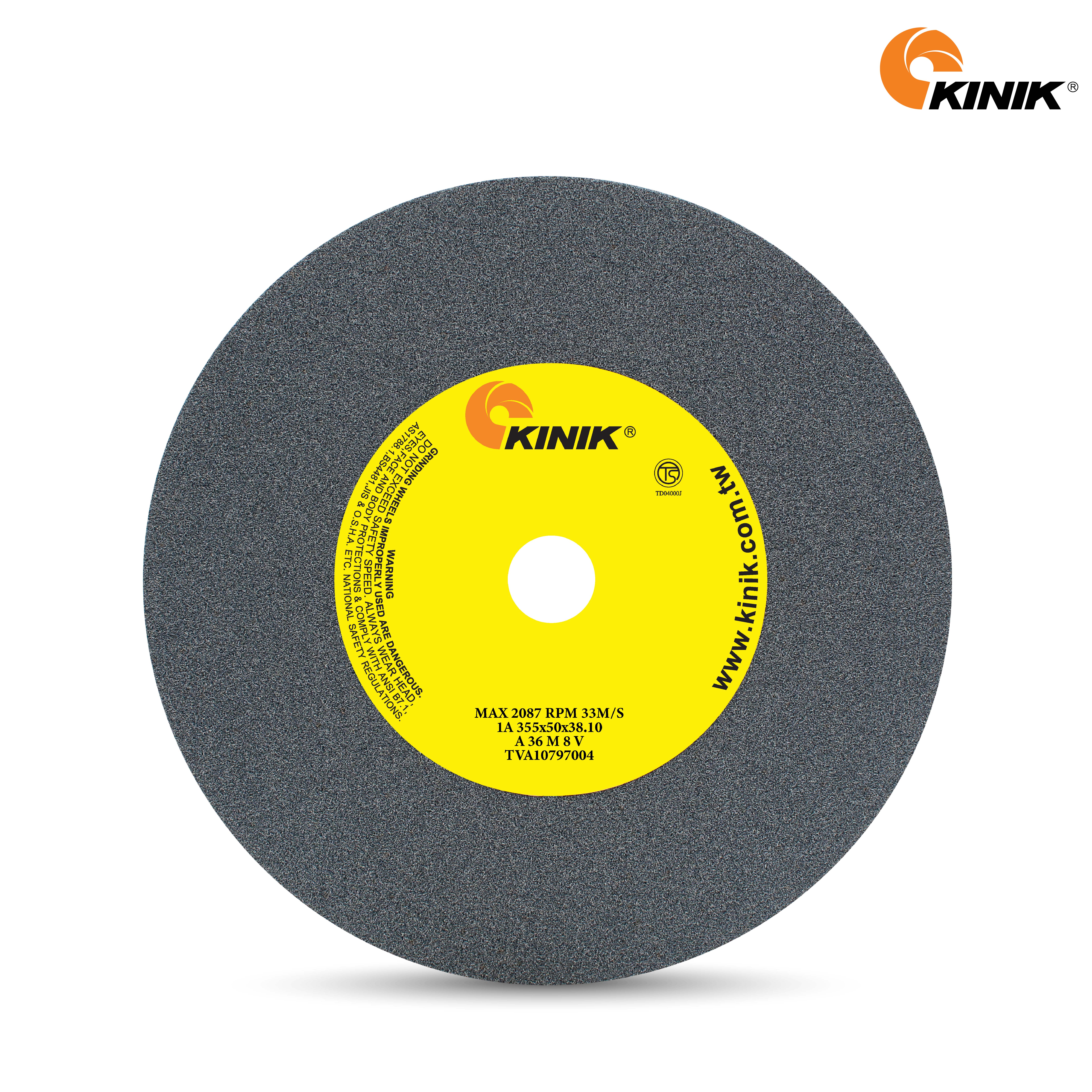 หินเจียร KINIK A36M8V1A 355x50x38.10 m.m.