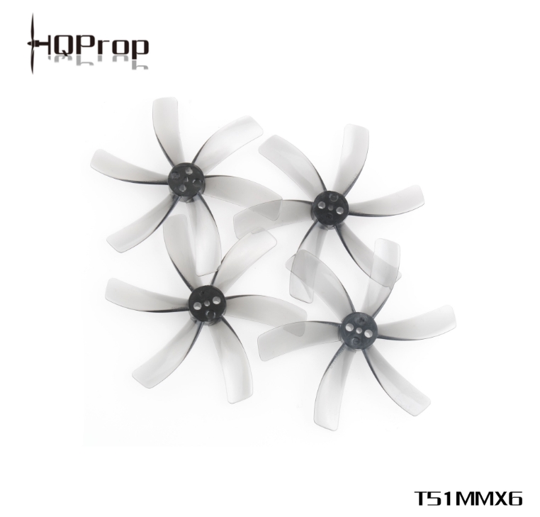 HQProp T51MMX6 Light Grey Shaft แกน 1.5mm Prop 1ถุง 4ใบ