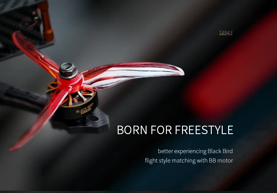 Tmotor T4943 Freestyle Propeller ใบพัดโดรน 5นิ้ว สายฟรีสไตด์ 1ถุง 4ใบ สุ่มสี