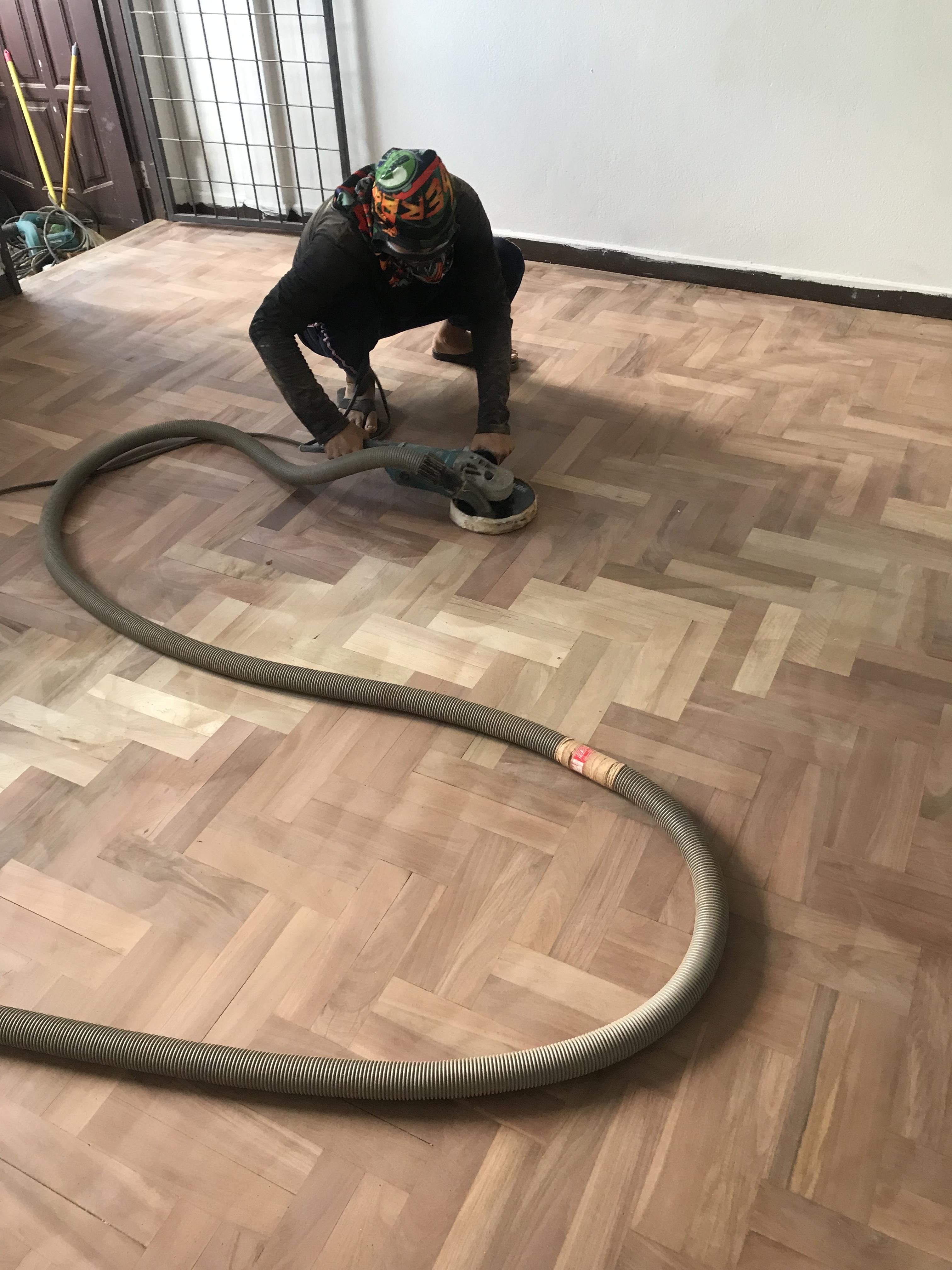 ช่างรับขัดพื้นไม้ไร้ฝุ่น