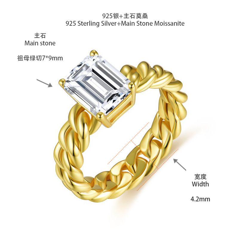 [สั่งผลิต] R3-0629 แหวนเพชรโมซาไนท์ 3 กะรัต