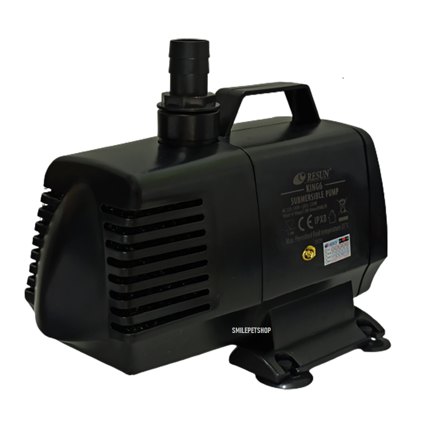 RESUN KING-6 (ปั๊มน้ำทำระบบกรอง หมุนเวียนน้ำ น้ำพุ น้ำตก ความแรง 8500 L/Hr ของแท้ประกันศูนย์ RESUN ประเทศไทย)