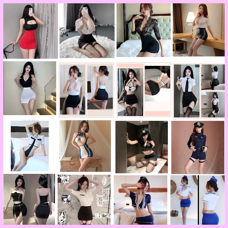 คอสเพลย์ ออฟฟิศ เลขา นักศึกษา แอร์โฮสเตส เครื่องแบบ เดรสเซ็กซี่ ชุดรัดรูป / Cosplay Office / Sexy Lady / Tight Dress
