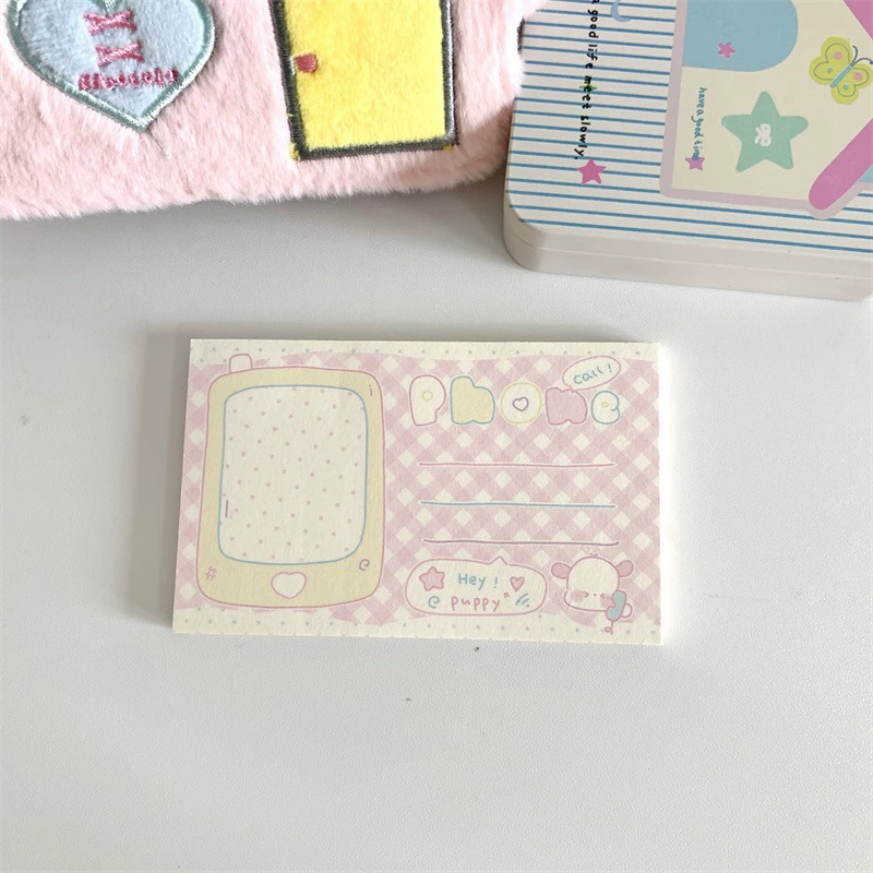 Post-it โพสอิท กระดาษโน้ตสไตล์อินเกาหลี กาวเหนียว สมุดจดข้อความแบบฉีกได้