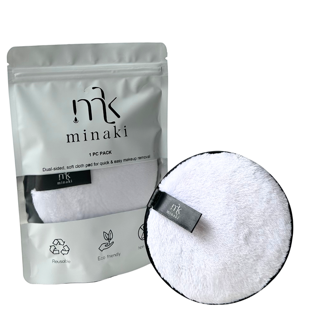 MINAKI OFFICAL STORE Re-Useable Microfiber Cleansing Pad พัฟเช็ดเครื่องสำอาง แผ่นเช็ดเครื่องสำอาง สำลีเช็ดหน้าใช้ซ้ำได้