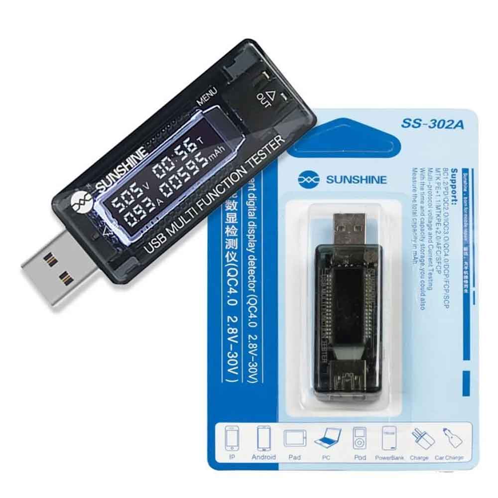 SUNSHINE (SS-302A) USB เช็ค กระแสไฟ