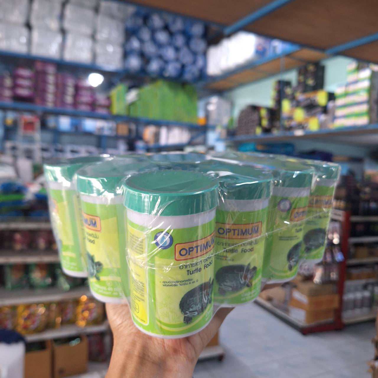 OPTIMUM Turtle Food 40 g. ยกโหล 12 ขวด