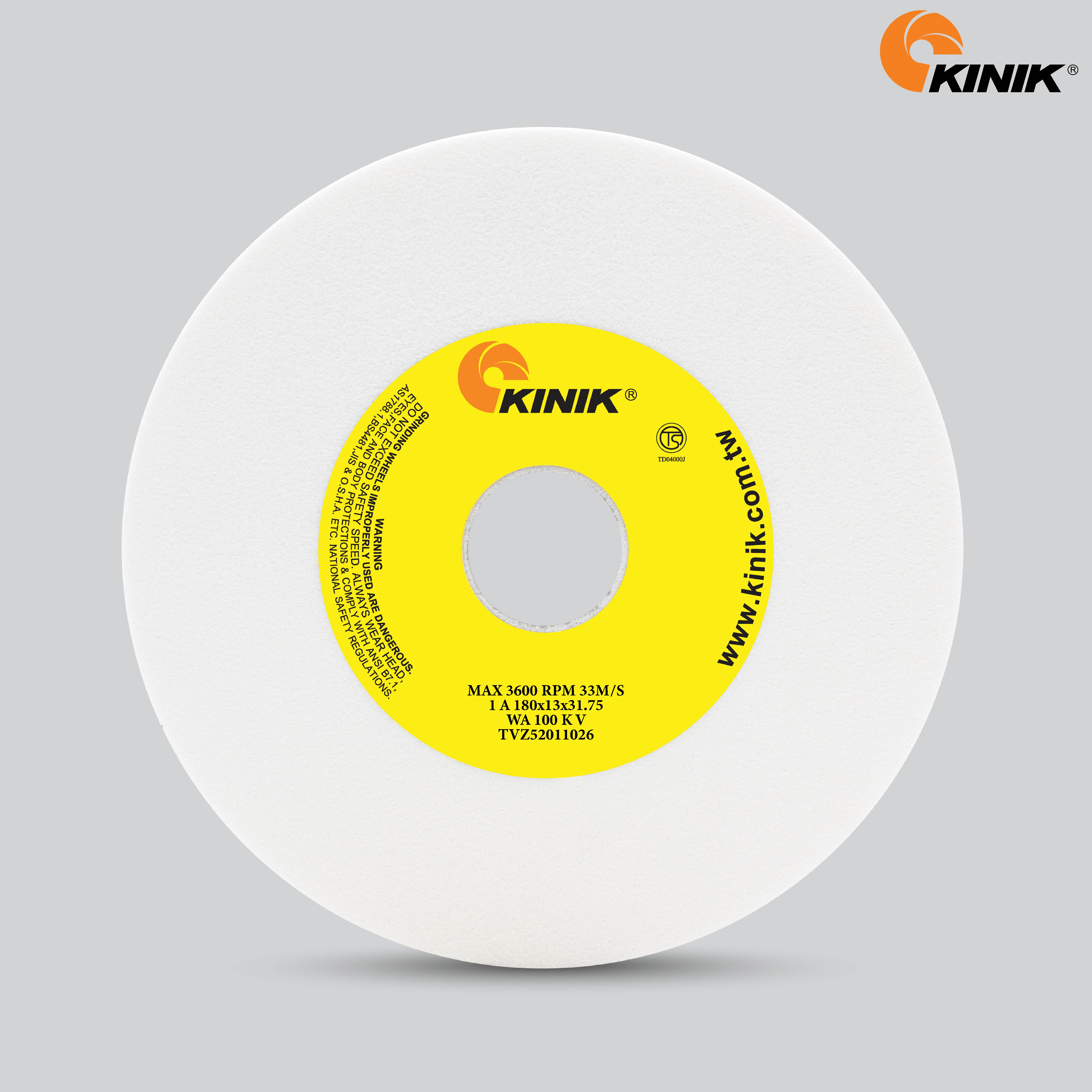 หินเจียร KINIK WA100KV1A 180x13x31.75 mm.