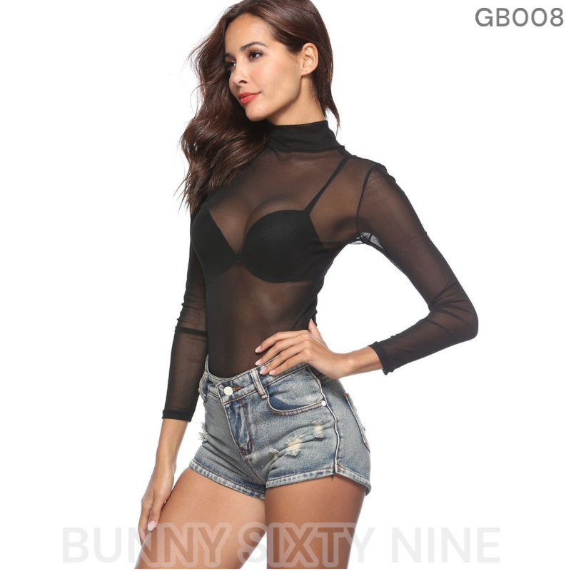 เสื้อแขนยาว ซีทรู สายฝอ รหัส GB008