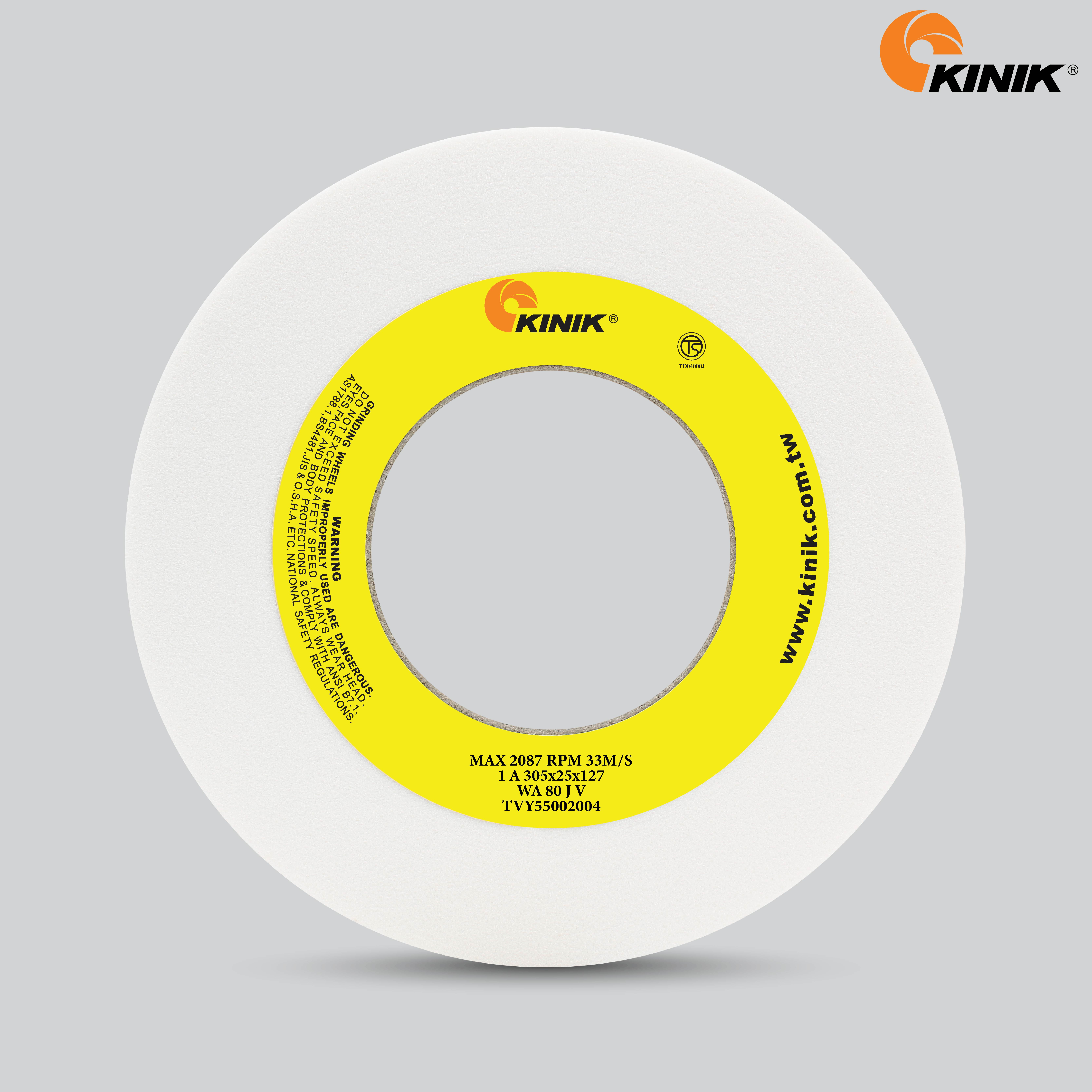 หินเจียร KINIK WA80JV1A 305x25x127 mm.