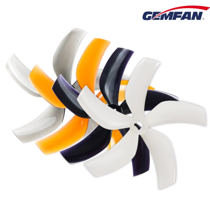 Gemfan D90 3524-5 3.5Inch Ducted 5 Blade Prop ใบพัด 3.5นิ้ว 1ถุง 4ใบ สุ่มสี