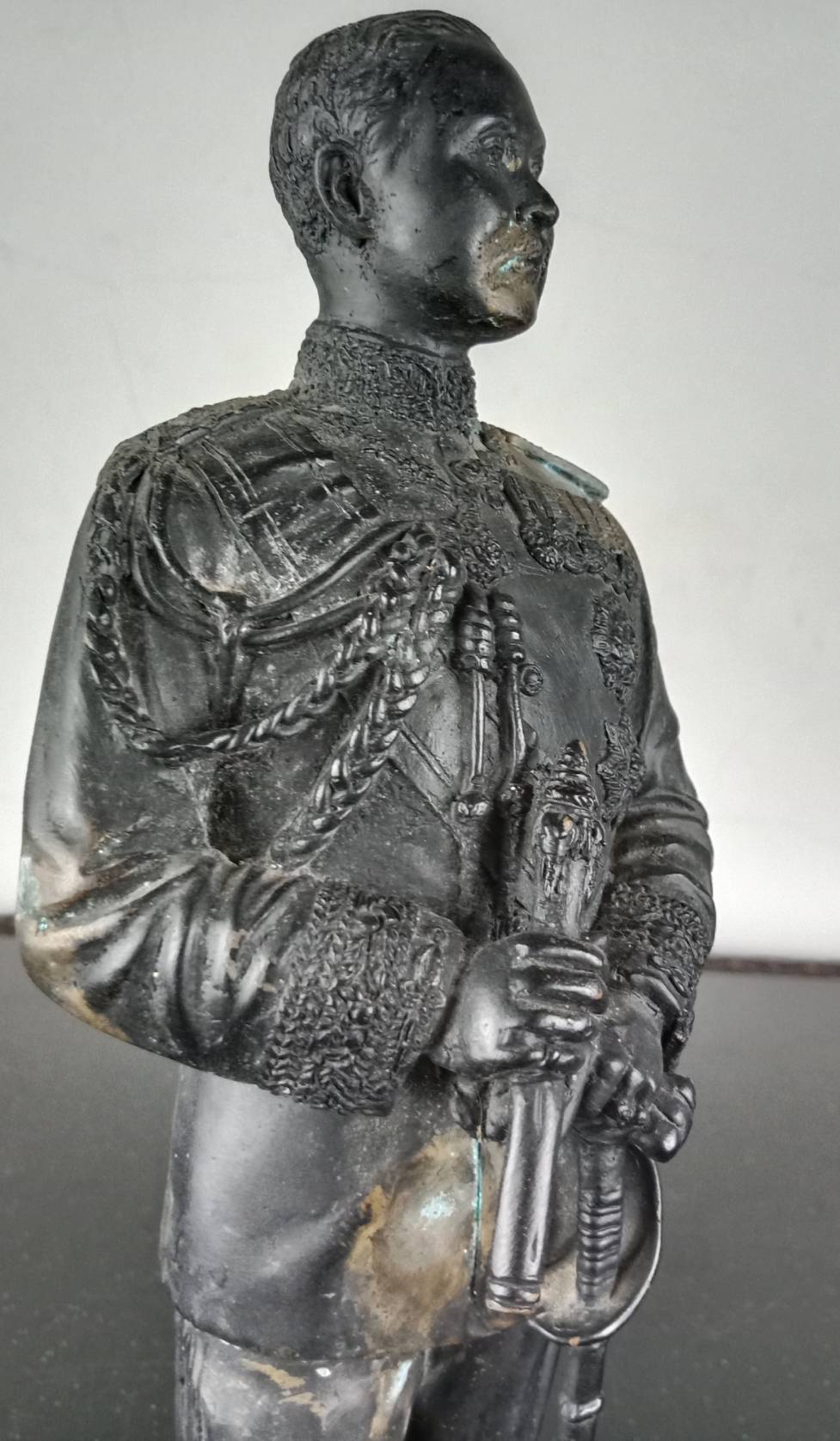 296.พระบรมรูปหล่อในหลวงรัชกาลที่5 พระบาทสมเด็จพระจุลจอมเกล้าเจ้าอยู่หัวทรงประทับยืน