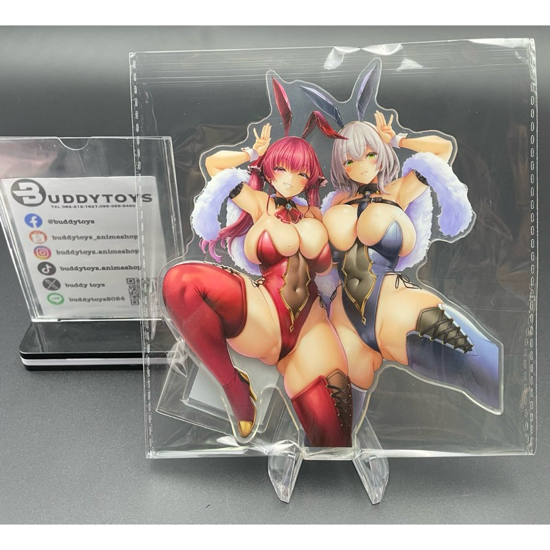 สแตนอะคริลิค มารีน&โนเอล -โฮโลไลฟ์[Hololive Bunny Girl -Acrylic Stand- Houshou Marine&Shirogane Noel By Oni-Noboru]