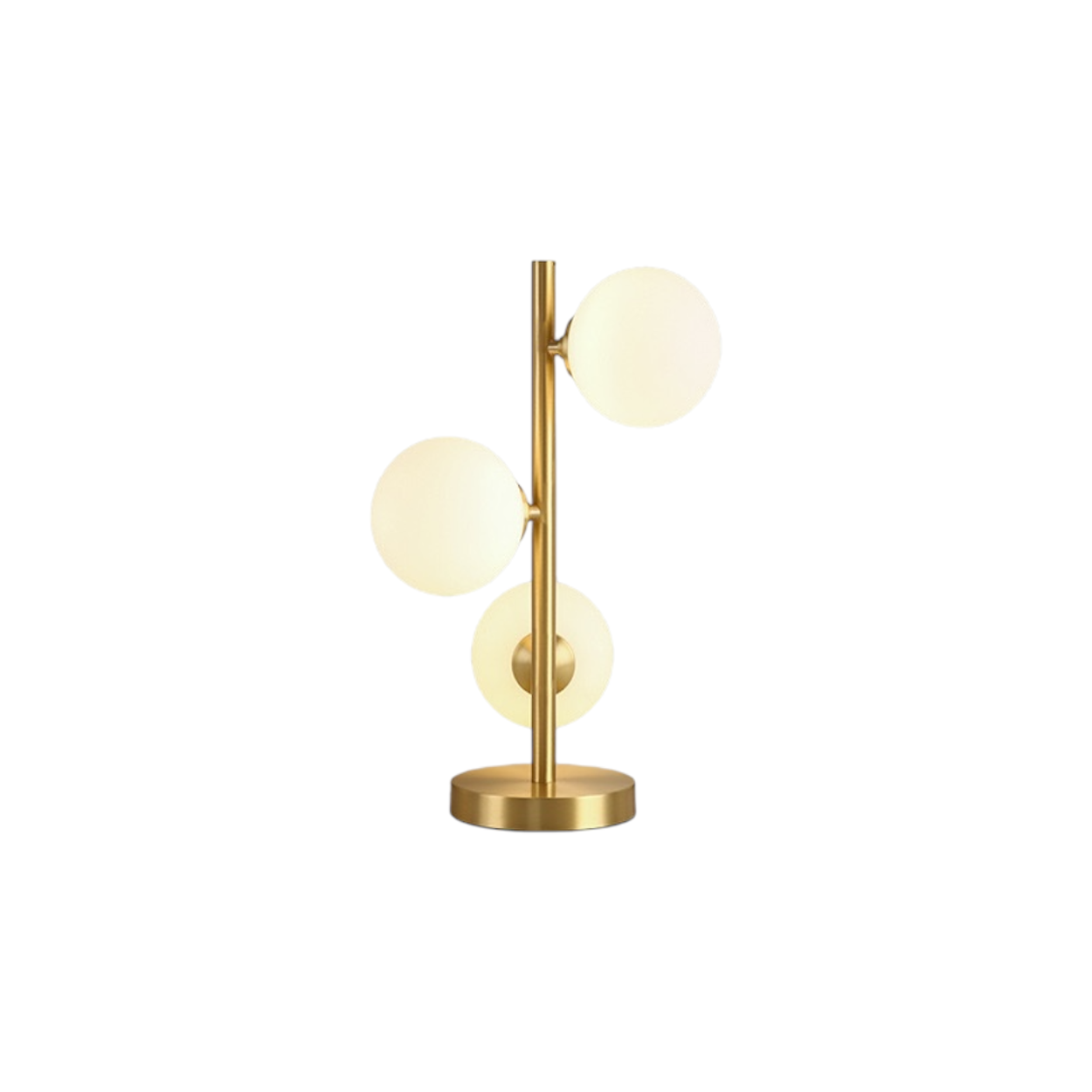 โคมไฟตั้งโต๊ะ Table lamp Metal Gold + Opal Glass LED G9x3 IP20