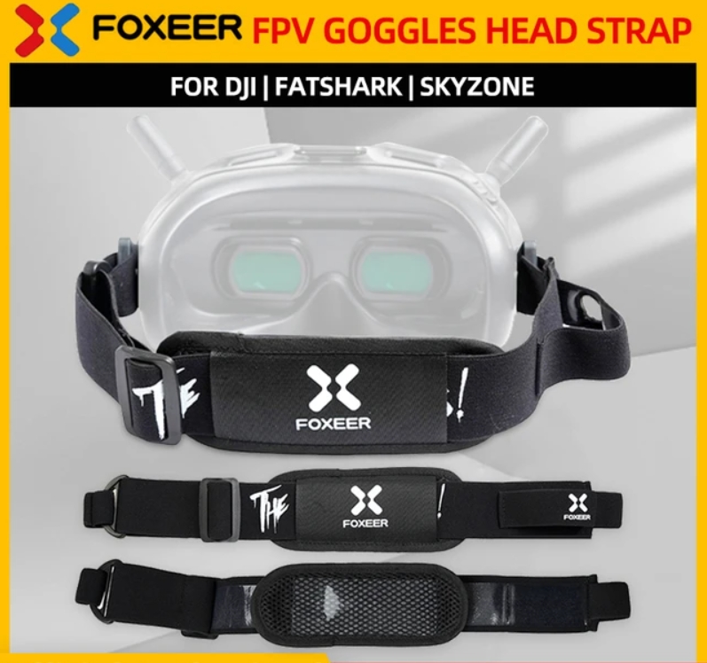 Foxeer DJI Fatshark Goggles Antiskid Ventilated HeadStrap สายรัดแว่น DJI Goggles