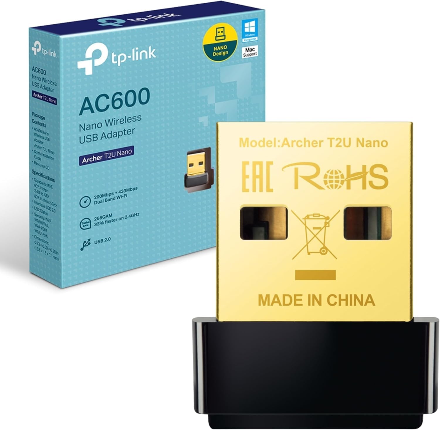 TP-LINK AC600 Archer T2U Nano