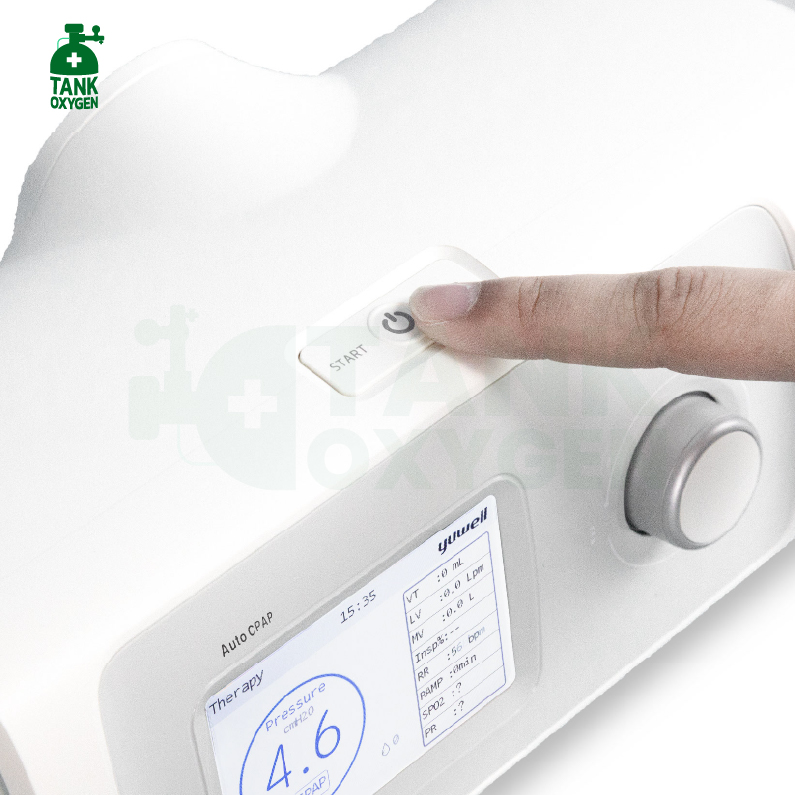 Yuwell รุ่น YH-450(สีขาว) เครื่องช่วยหายใจชนิดแรงดันบวกต่อเนื่องแบบปรับแรงดันอัตโนมัติ (Auto Cpap) รับประกันศูนย์ไทย 3 ปี