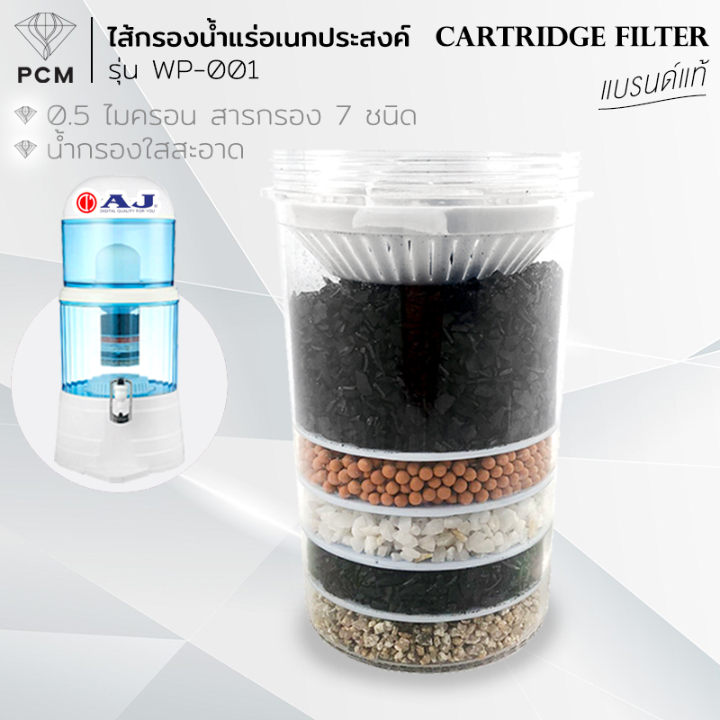 CARTRIDGE FILTER (PCM) อะไหล่ไส้กรองชั้นหิน กรองน้ำแร่ อเนกประสงค์ สำหรับเครื่องกรอง AJ รุ่น WP-001