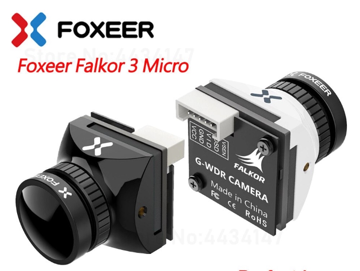 Foxeer Falkor 3 Mini Micro 1200TVL StarLight 0.0001Lux WDR Low Latency FPV Camera OSD กล้องติดโดรน