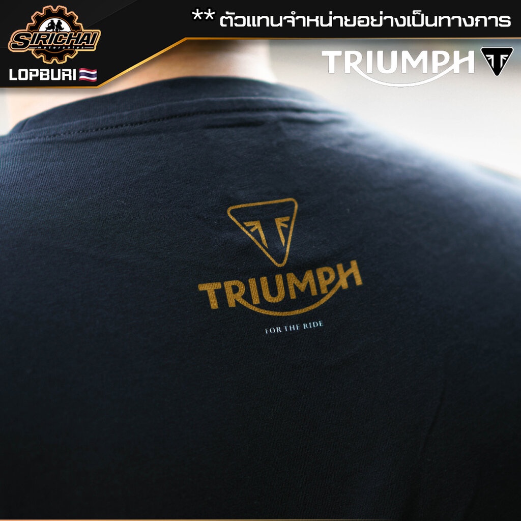 เสื้อยืด Triumph MTSS22403 ของแท้ 100%✅ ( 📌แนะนำลด 1 ไซส์จากปกติ ไซส์ยุโรปคับ )