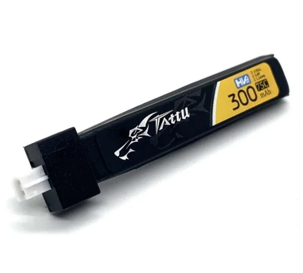 Tattu 1S 300mAh 3.8V HV 75C Lipo Battery Pack 5pcs / PH2.0 & BT2.0