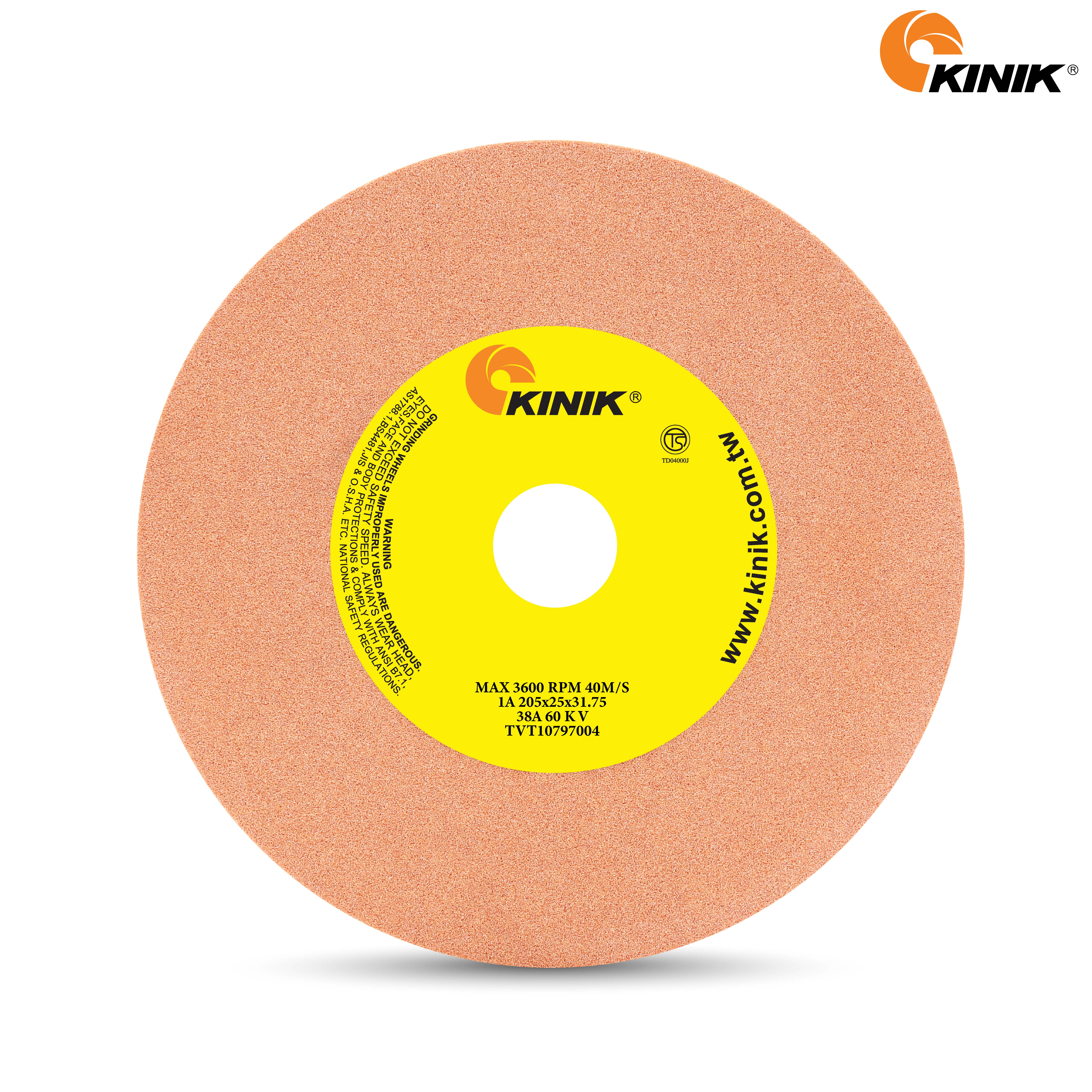 หินเจียร KINIK 38A60KV1A 205x25x31.75 m.m.