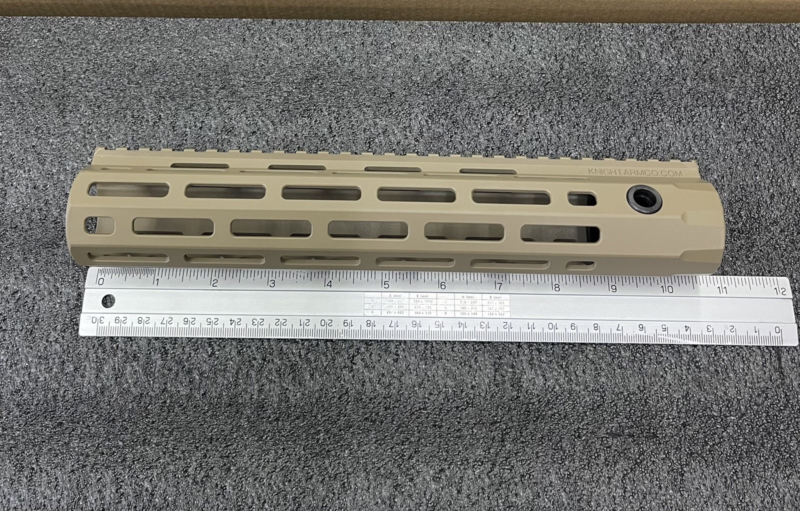 ชุดหน้า KAC URX4 10.75 นิ้ว สีทราย