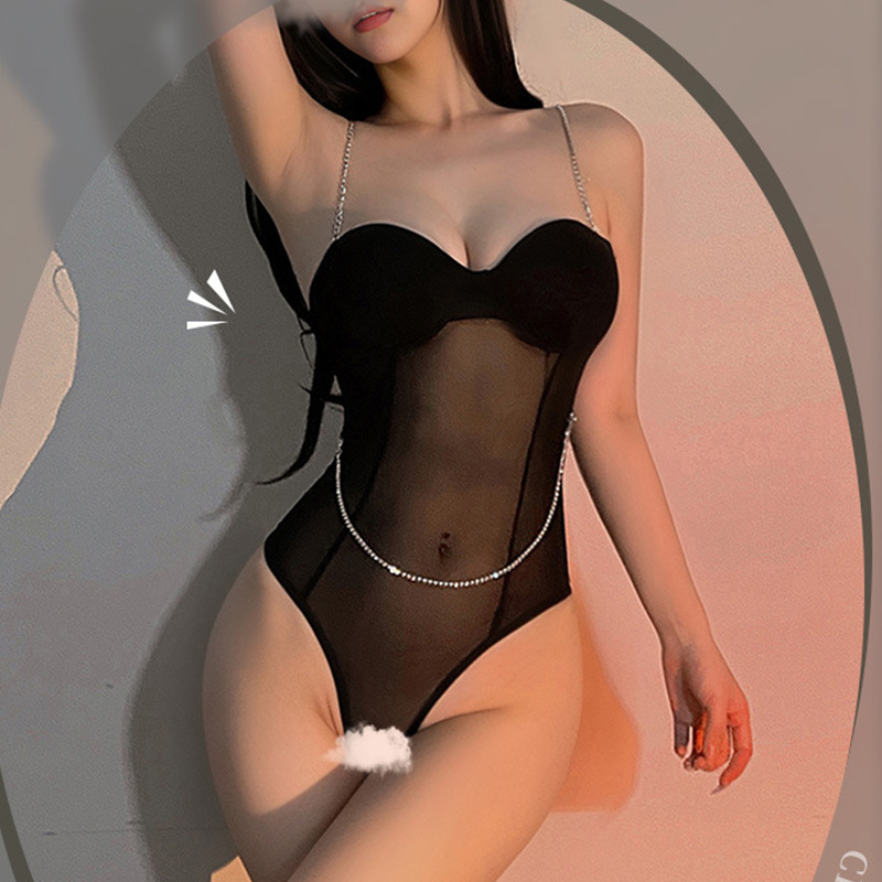 เสื้อบอดี้สูท ชุดบอดี้สูท บอดี้สูทลูกไม้ บอดี้สูทสายฝอ / Sexy Bodysuit [Set.1]