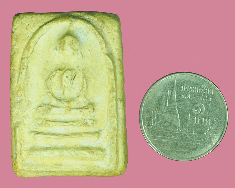 A5491 พระสมเด็จไกเซอร์ เจ้าคุณสุพจน์ วัดสุทัศน์ กรุงเทพ ปี 2485 เนื้อผง หลังยันต์ เป็นพระเล่นแค่ชอบ 9