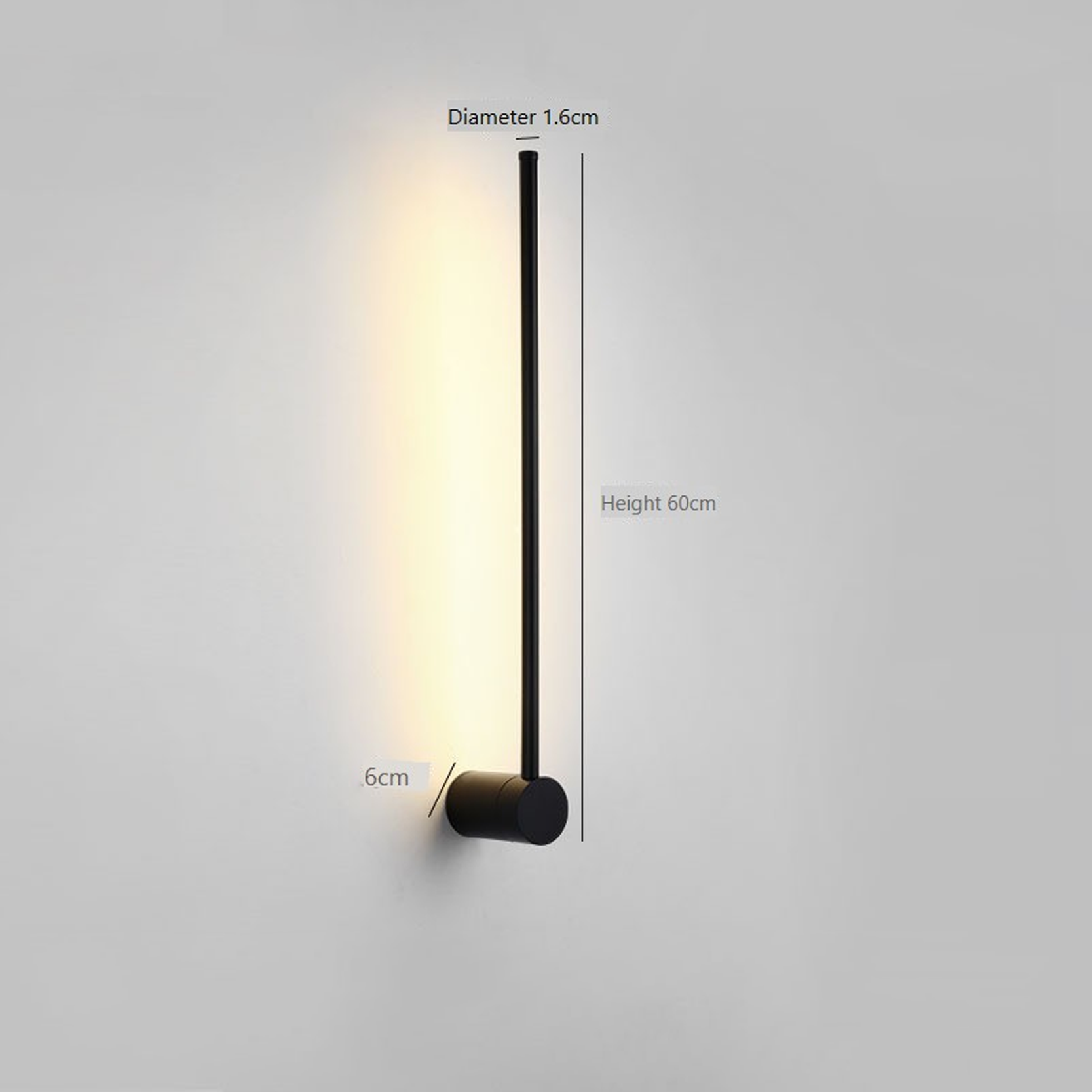 โคมไฟติดผนัง Wall lamp Wrought Iorn Base, Alminum Alloy lamp Body LED