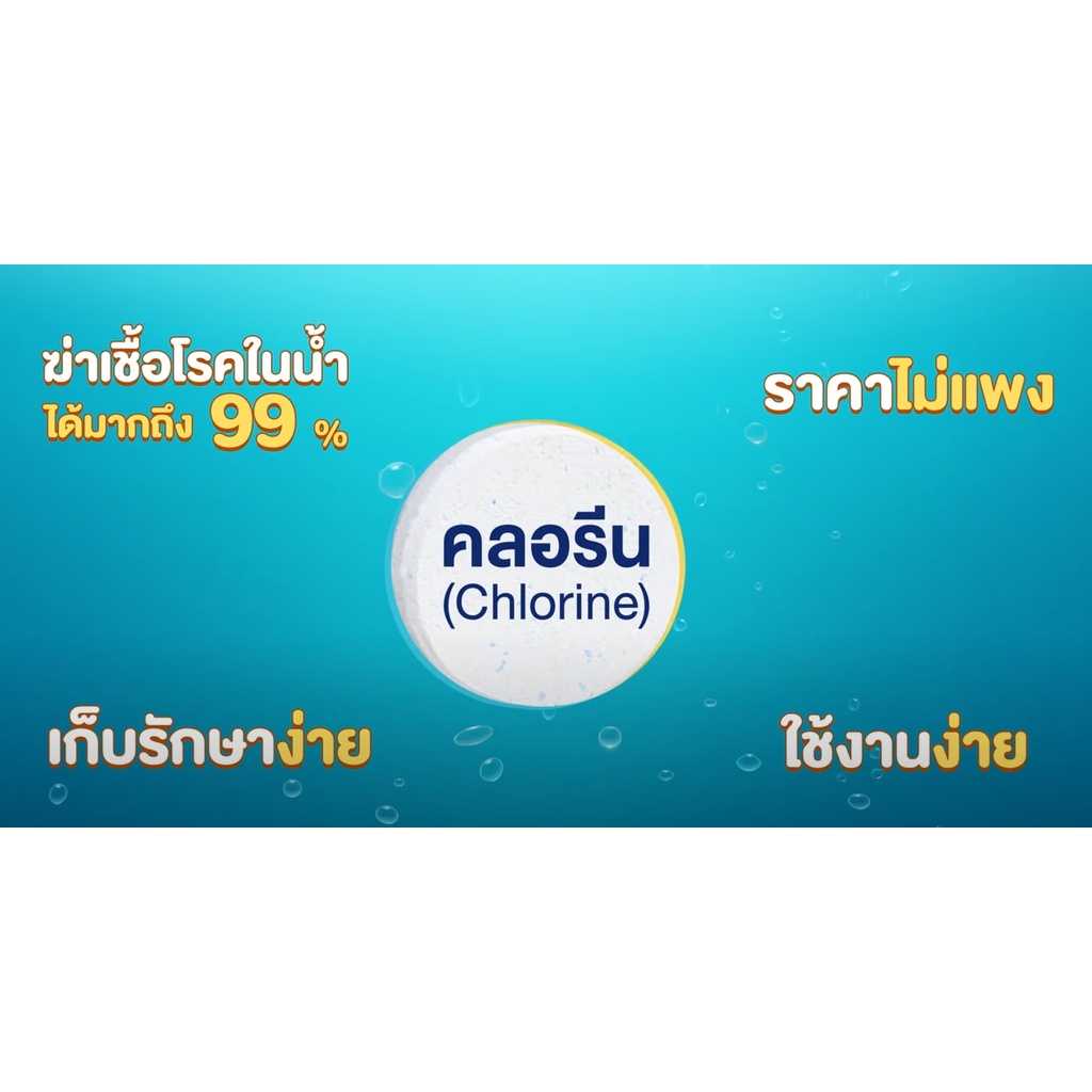 คลอรีนผง 1 kg.(คลอรีนผง สำหรับกำจัด ตะไคร่ ฆ่าเชื้อโรค สระว่ายน้ำ บ่อน้ำพุ ในน้ำที่ไม่มีสิ่งมีชีวิต)
