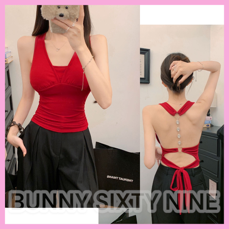 เสื้อคล้องคอ โชวหลังเซ็กซี่ CN5508 พร้อมส่งในไทย