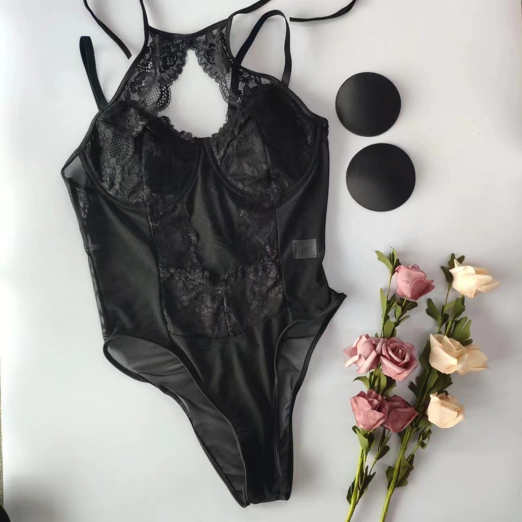 เสื้อบอดี้สูท ชุดบอดี้สูท บอดี้สูทลูกไม้ บอดี้สูทสายฝอ / Sexy Bodysuit [Set.1]