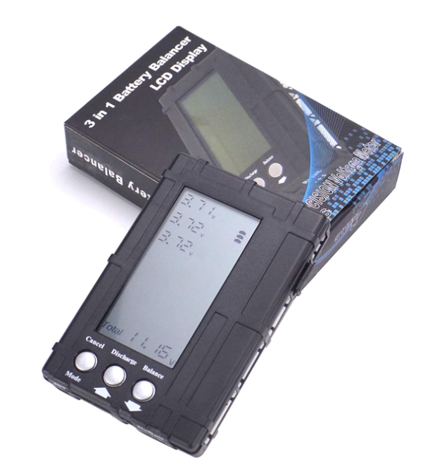 3in1 Digital Lipo Battery Capacity Checker Balancer Discharger for Storage and Voltage Meter