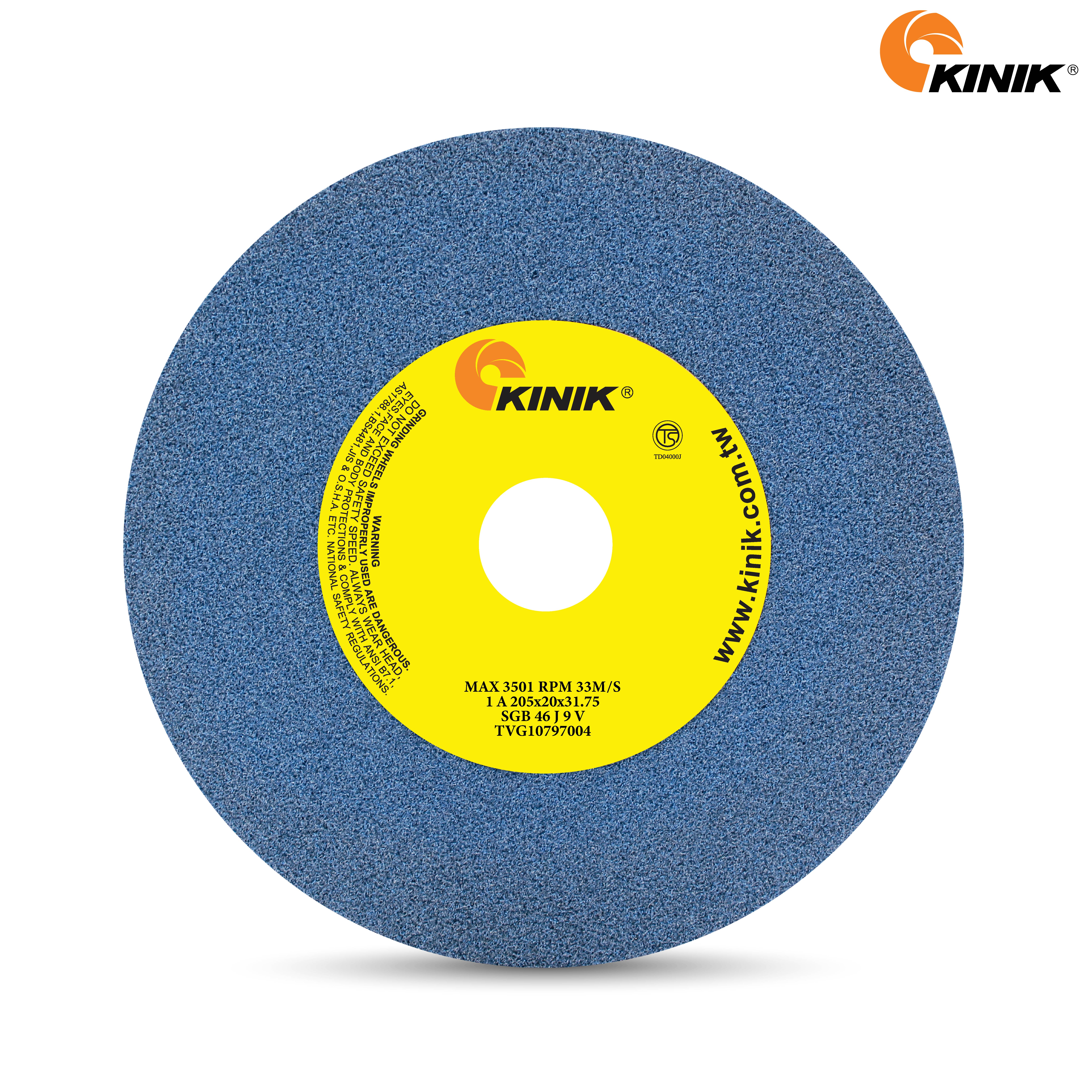 หินเจียร KINIK SGB46J9V1A 205x20x31.75 mm.