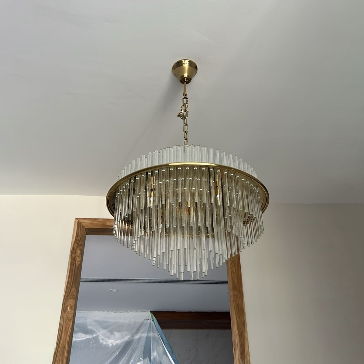 โคมไฟระย้าคริสตัล Chandelier crystal Stainless Steel +Glass Gold LED G9x9 IP20