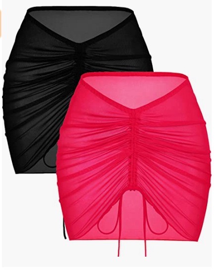 กระโปรงซีทรู บิกินี่ รูดข้าง รหัส SW087