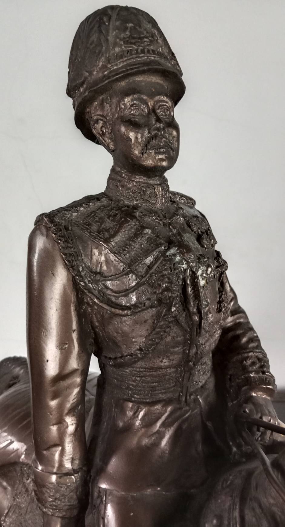 413.พระบรมรูปหล่อในหลวงรัชกาลที่5 พระบาทสมเด็จพระปรมินทรมหาจุฬาลงกรณ์ พระจุลจอมเกล้าเจ้าอยู่หัวทรงม้า(พระบรมรูปทรงม้า)